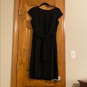 Tie front Ann Taylor black dress